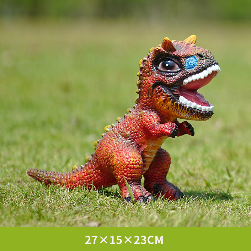 Large Resin Realistic Dinosaur Figurines, Desktop Animal Model Ornaments, Home Decor for TV Cabinet & Kids Room