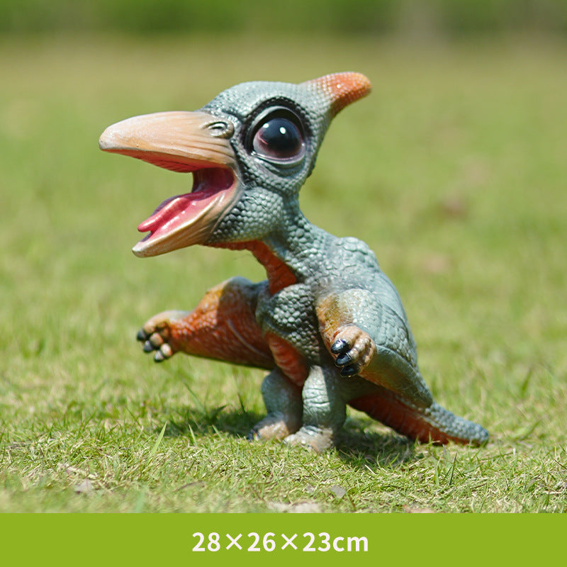 Large Resin Realistic Dinosaur Figurines, Desktop Animal Model Ornaments, Home Decor for TV Cabinet & Kids Room