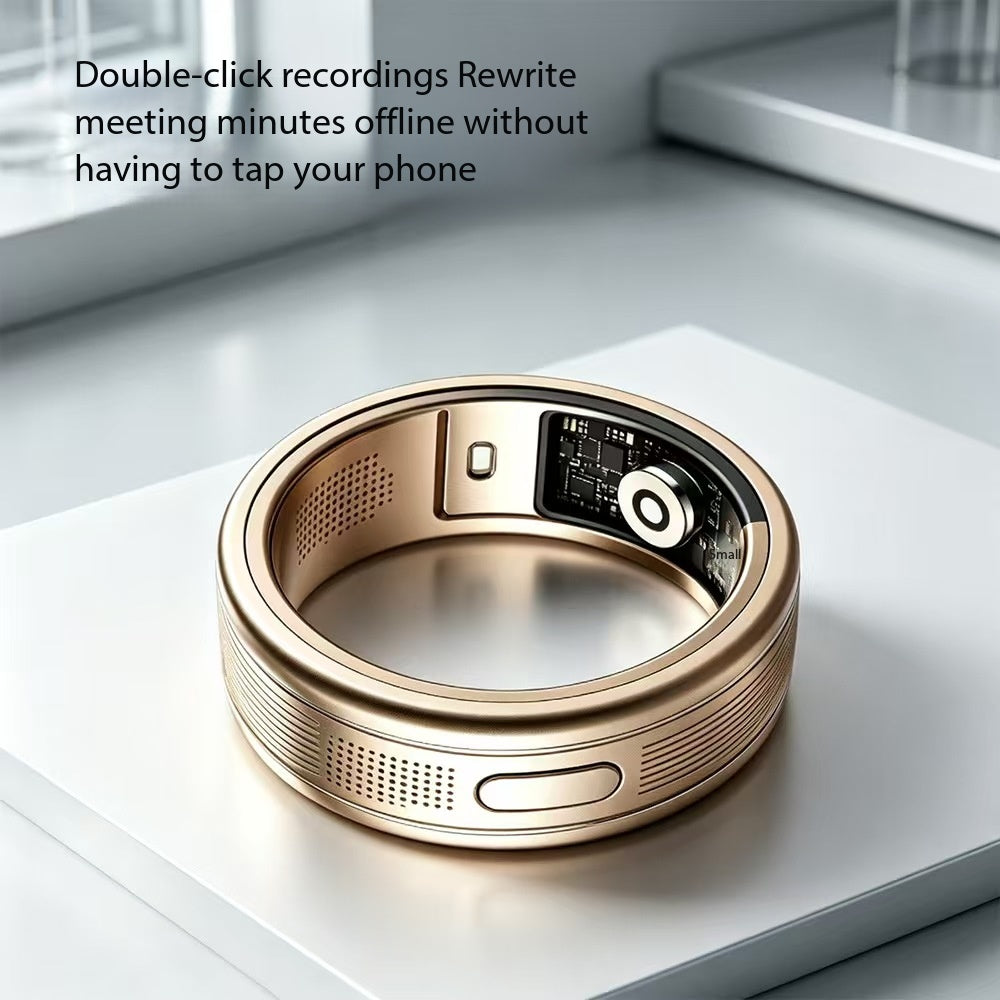 AI Recording Notes Smart Health Ring