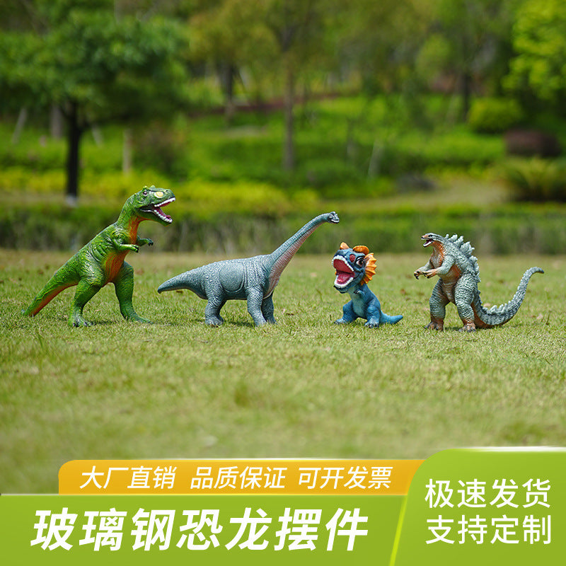 Large Resin Realistic Dinosaur Figurines, Desktop Animal Model Ornaments, Home Decor for TV Cabinet & Kids Room