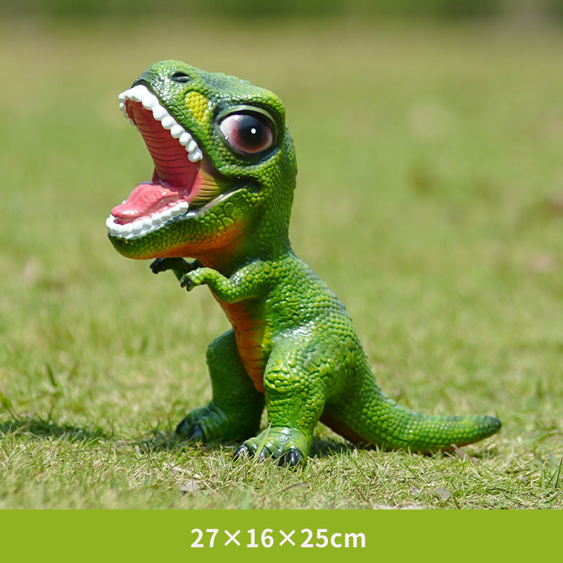 Large Resin Realistic Dinosaur Figurines, Desktop Animal Model Ornaments, Home Decor for TV Cabinet & Kids Room