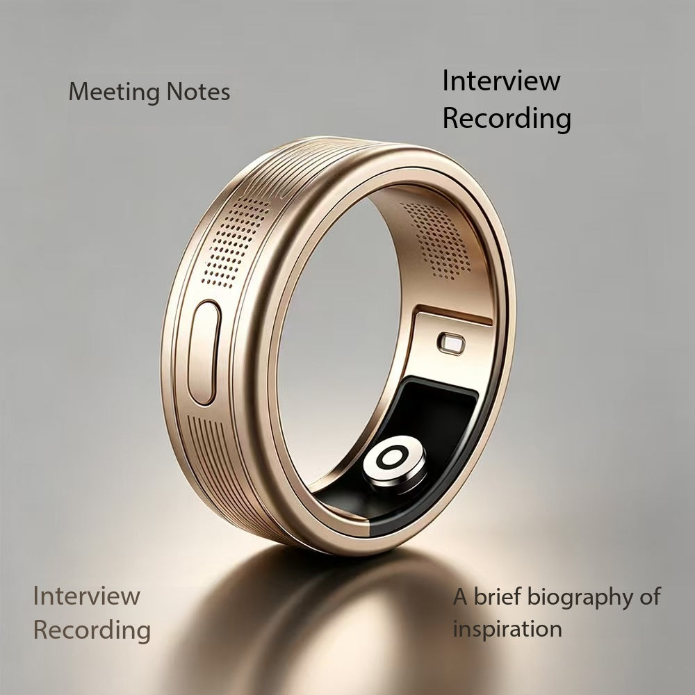 AI Recording Notes Smart Health Ring